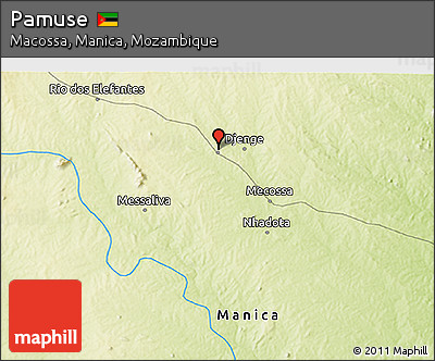 Physical 3D Map of Pamuse