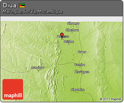 Physical 3D Map of Diua