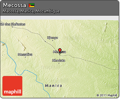 Physical 3D Map of Mecossa