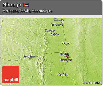 Physical 3D Map of Nhonga