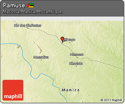 Physical 3D Map of Pamuse