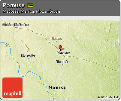 Physical 3D Map of Pomuse