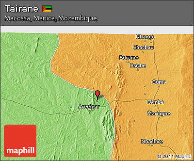 Political 3D Map of Tairane