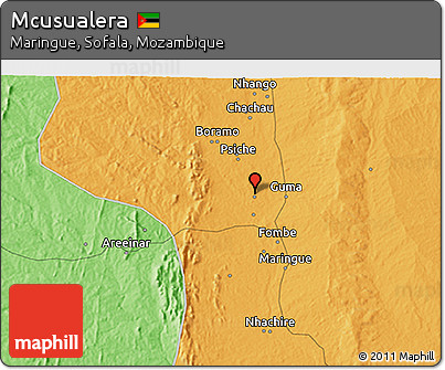 Political 3D Map of Mcusualera
