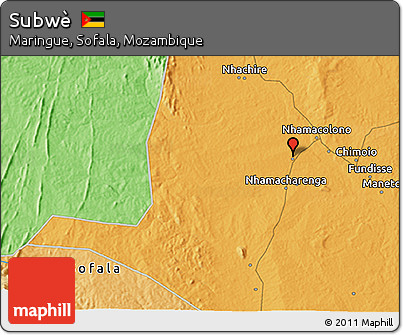 Political 3D Map of Subwè