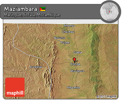 Satellite 3D Map of Maziambara