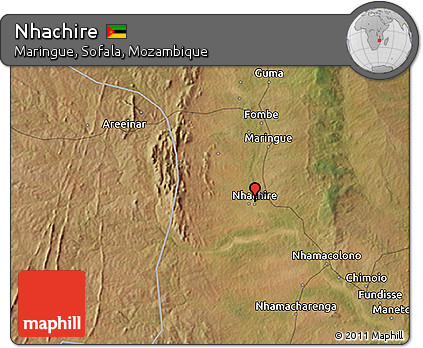 Satellite 3D Map of Nhachire