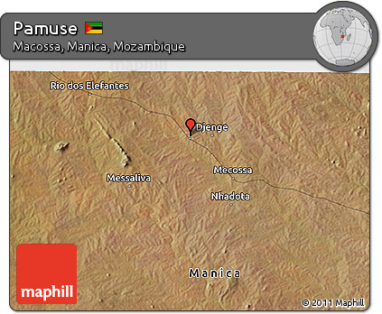 Satellite 3D Map of Pamuse