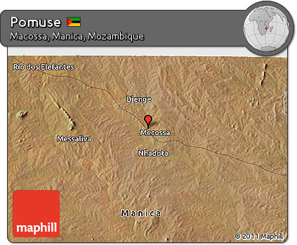 Satellite 3D Map of Pomuse