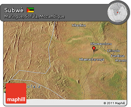 Satellite 3D Map of Subwè