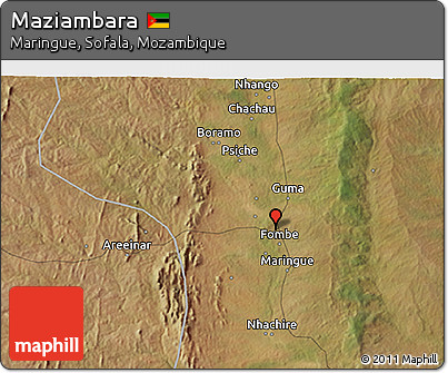 Satellite 3D Map of Maziambara
