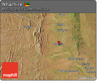 Satellite 3D Map of Nhachire