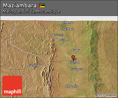 Satellite 3D Map of Maziambara