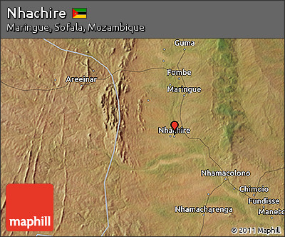 Satellite 3D Map of Nhachire