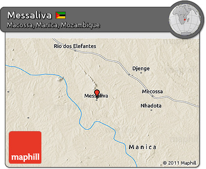 Shaded Relief 3D Map of Messaliva