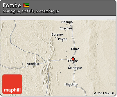 Shaded Relief 3D Map of Fombe