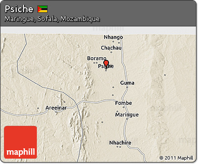 Shaded Relief 3D Map of Psiche