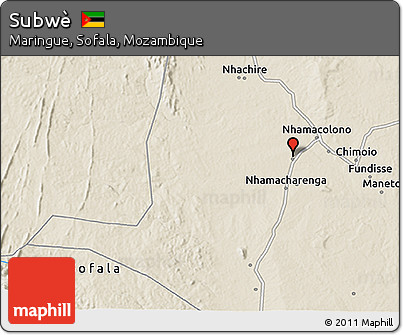 Shaded Relief 3D Map of Subwè