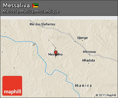 Shaded Relief 3D Map of Messaliva