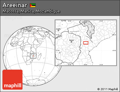 Blank Location Map of Areeinar