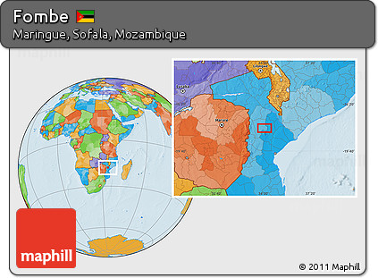 Political Location Map of Fombe