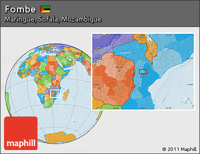 Political Location Map of Fombe