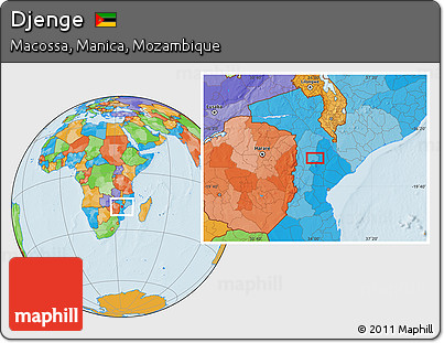 Political Location Map of Djenge