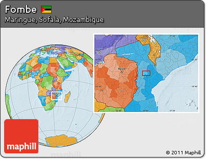 Political Location Map of Fombe