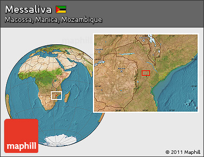 Satellite Location Map of Messaliva