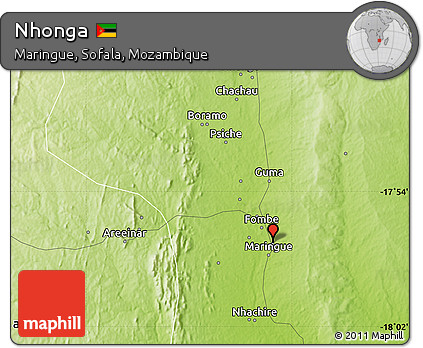 Physical Map of Nhonga