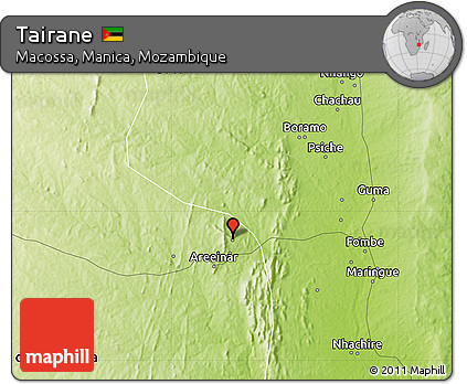 Physical Map of Tairane