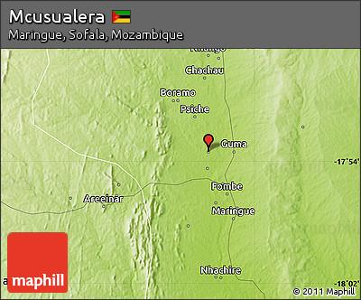 Physical Map of Mcusualera
