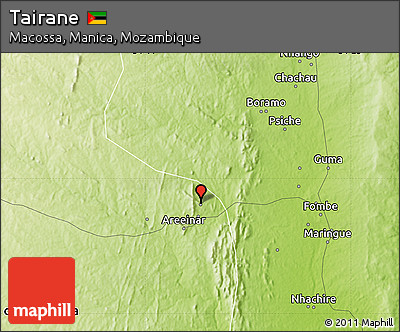 Physical Map of Tairane