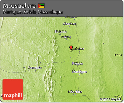Physical Map of Mcusualera