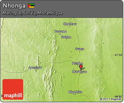 Physical Map of Nhonga
