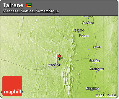 Physical Map of Tairane