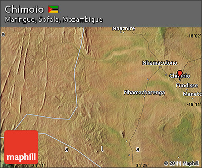 Satellite Map of Chimoio