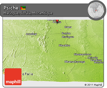 Physical Panoramic Map of Psiche