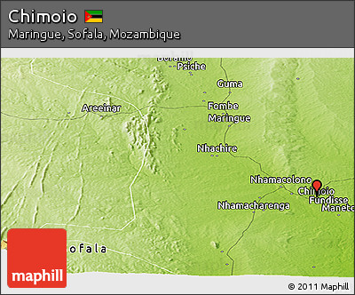 Physical Panoramic Map of Chimoio