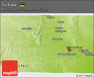 Physical Panoramic Map of Subwè