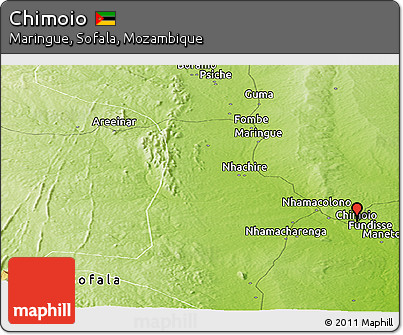 Physical Panoramic Map of Chimoio