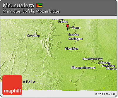 Physical Panoramic Map of Mcusualera