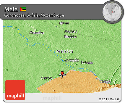 Political Panoramic Map of Mala
