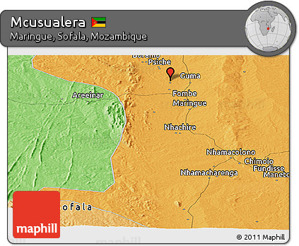 Political Panoramic Map of Mcusualera