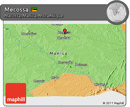 Political Panoramic Map of Mecossa