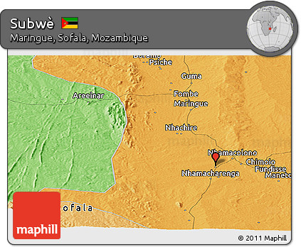 Political Panoramic Map of Subwè