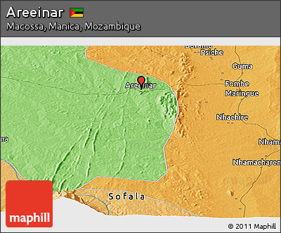 Political Panoramic Map of Areeinar