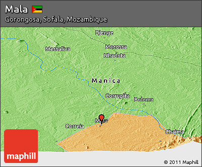 Political Panoramic Map of Mala