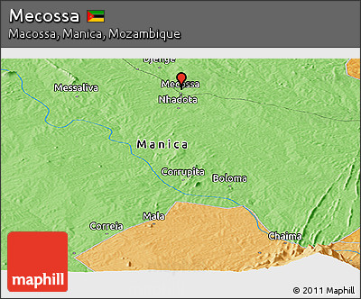 Political Panoramic Map of Mecossa