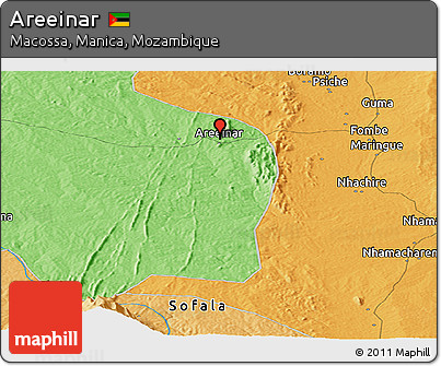 Political Panoramic Map of Areeinar